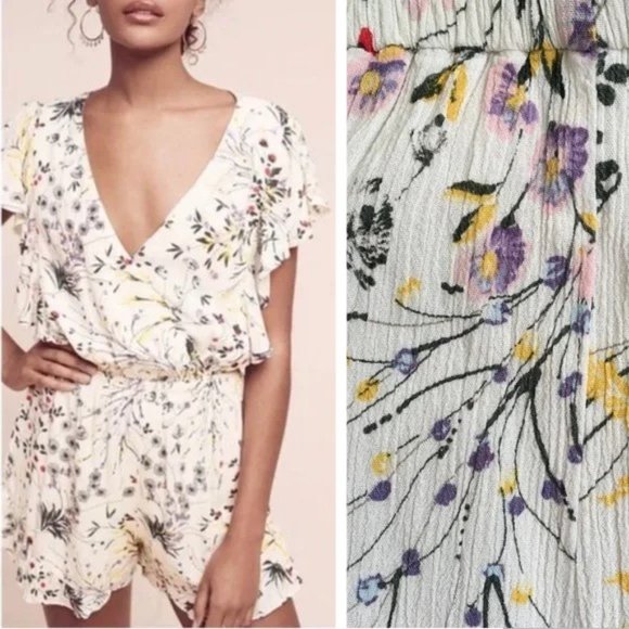Anthropologie Pants - Anthropologie | Botanical Romper